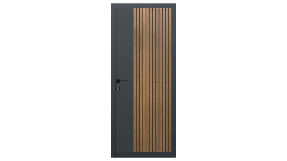 Porte d'entrée ouvrant monobloc bois modèle Clairevoie